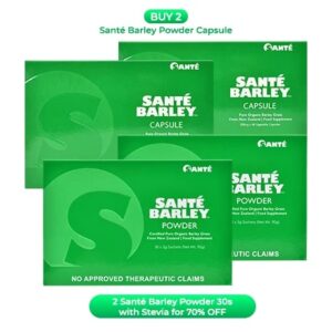 BUY 2 Sante Barley Capsule Get 2 SB 30s w/ stevia at 70% Off